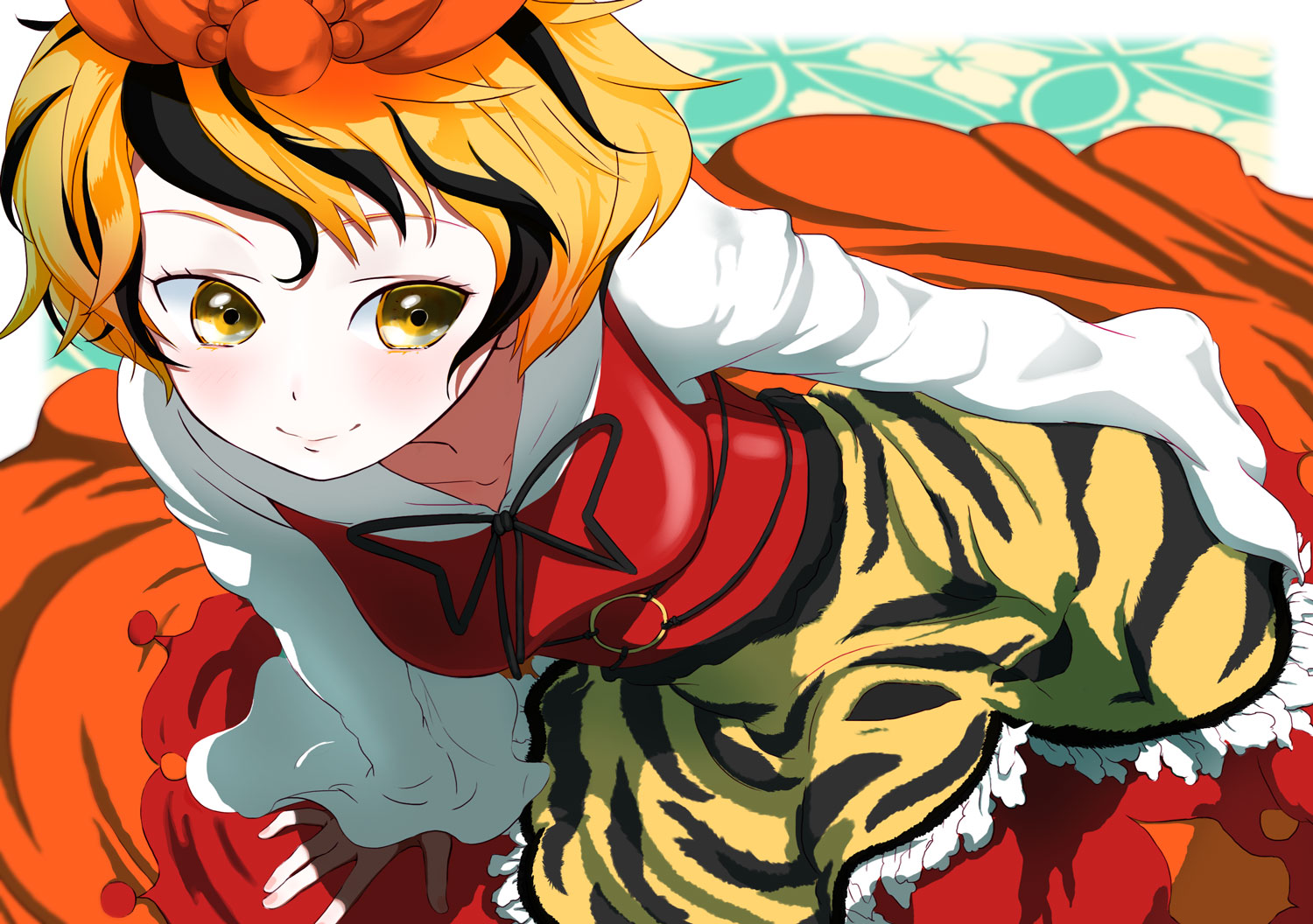 Shou Toramaru, fierce Anime character from Touhou, featured in this captivating desktop wallpaper.