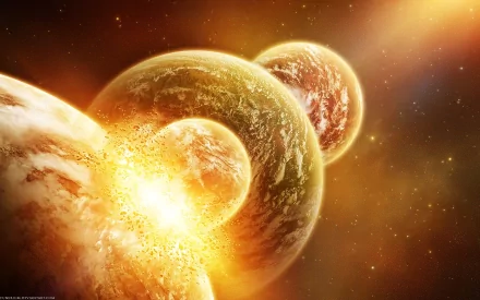 Sci Fi collision HD Desktop Wallpaper | Background Image