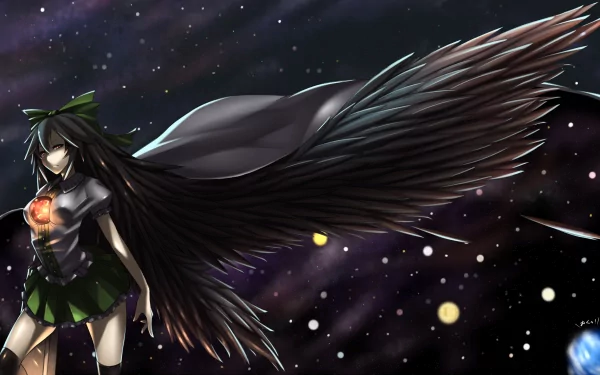 Utsuho Reiuji Anime Touhou HD Desktop Wallpaper | Background Image