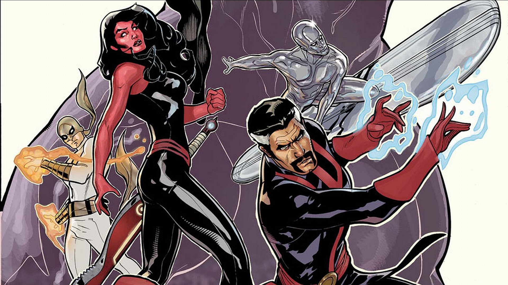 Download Red She-Hulk Defenders (Marvel Comics) Silver Surfer Iron Fist (Marvel Comics) Comic HD Wallpaper