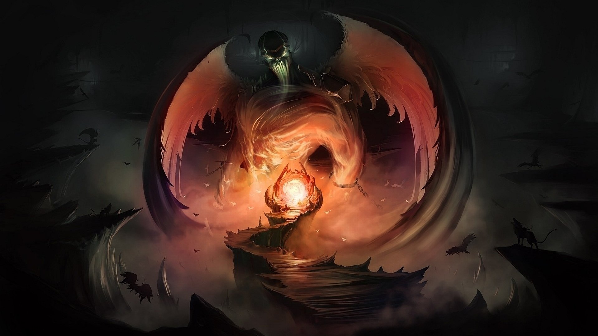 Dark Demon HD Wallpaper Embrace the Shadows