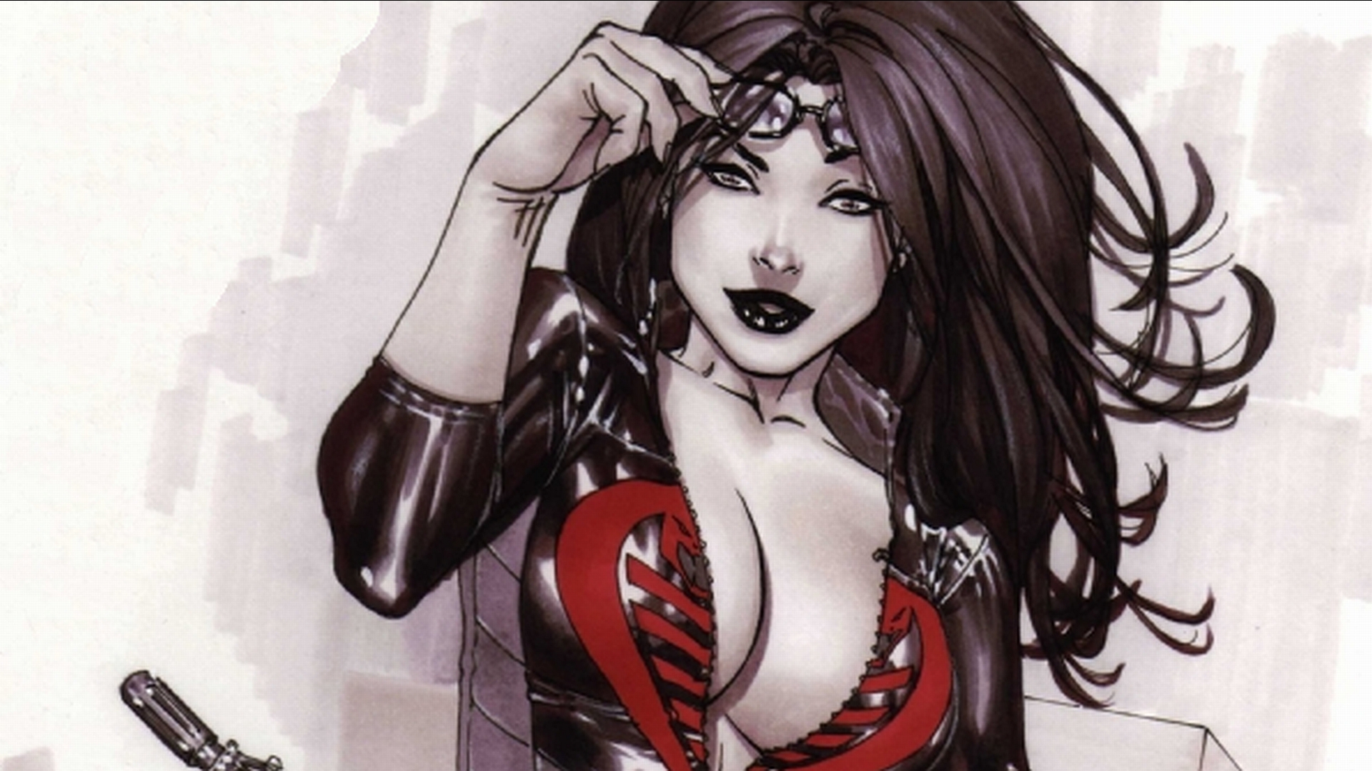 Comic book depiction of Baroness from G.I. Joe