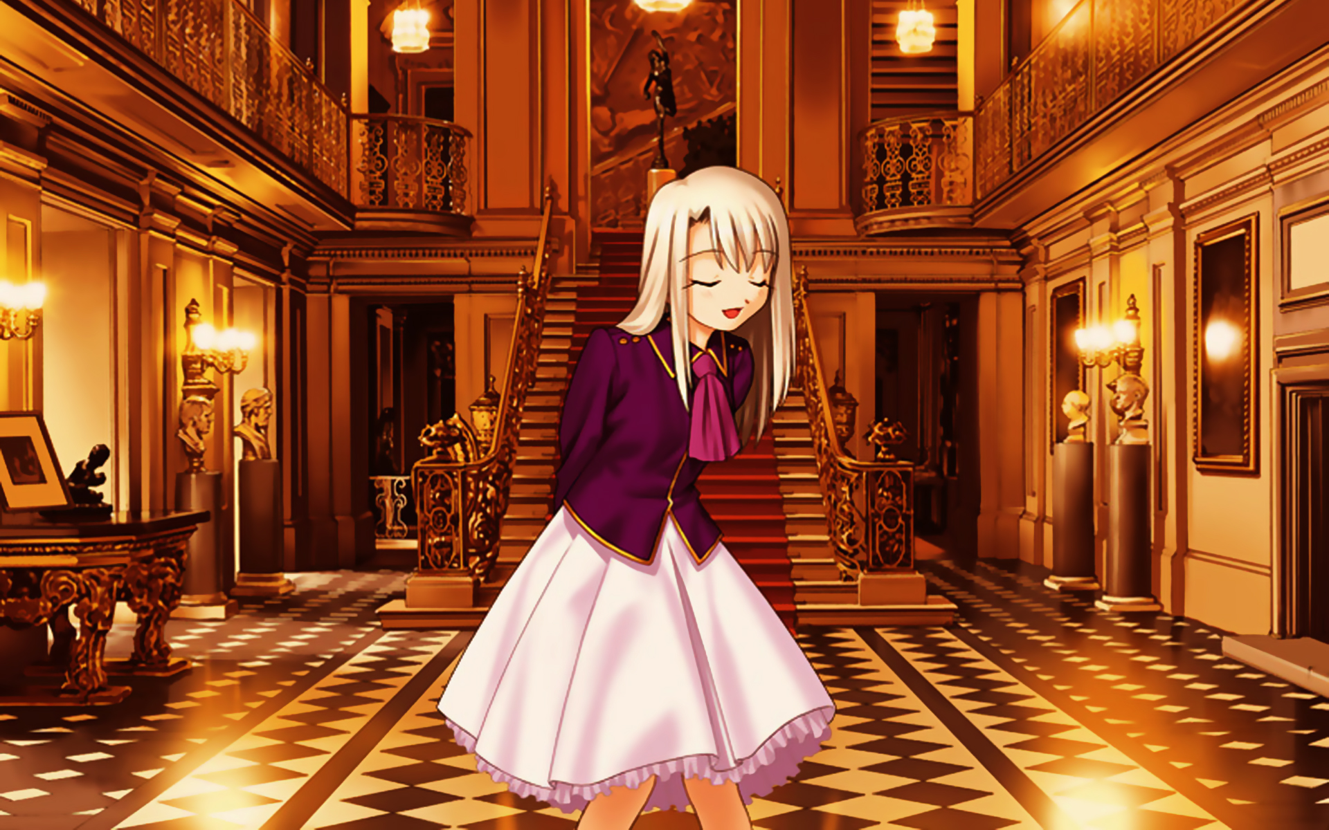 Illyasviel Von Einzbern from the anime Fate/stay night, gracing your desktop with her elegance.