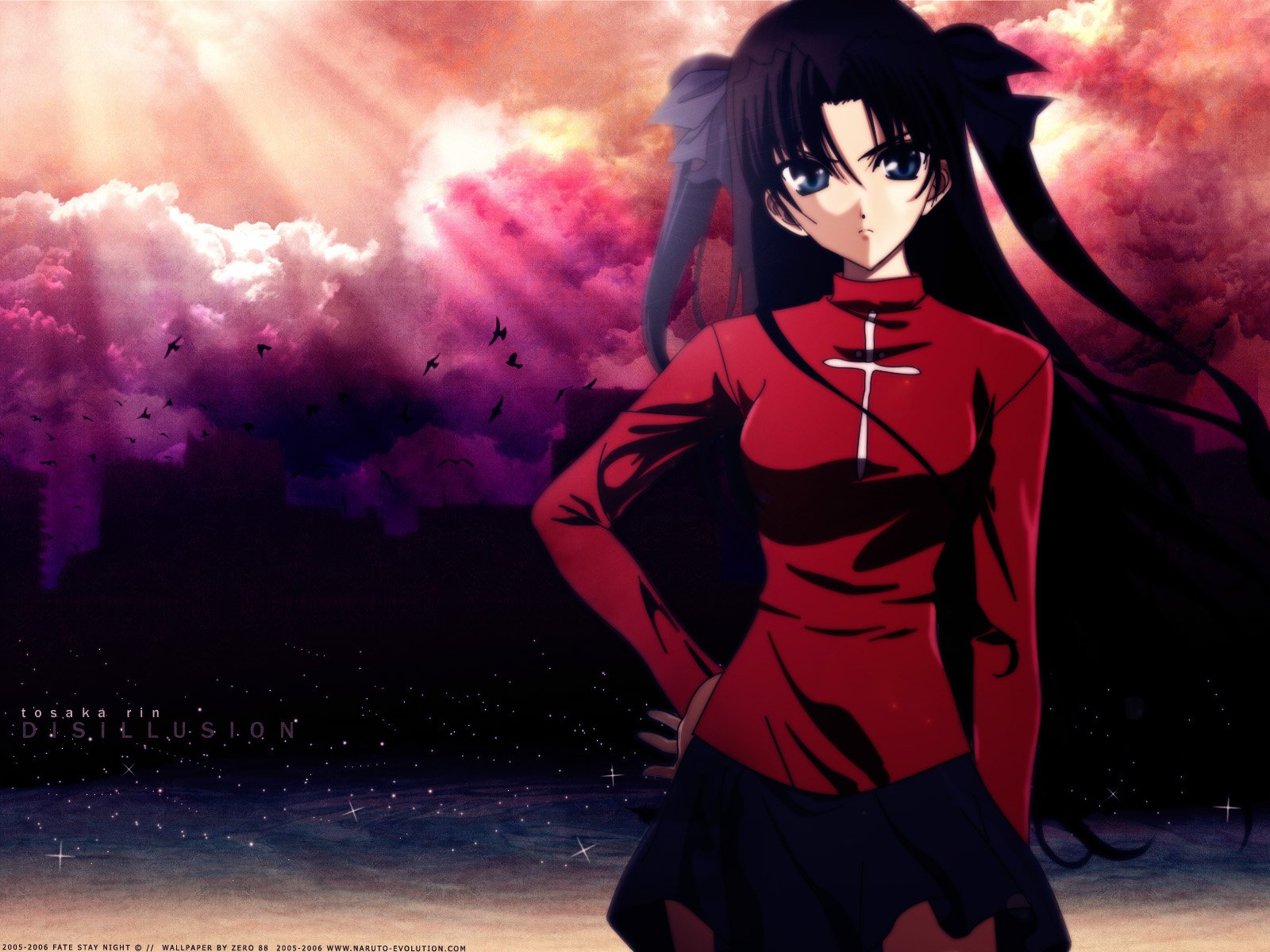 Download Rin Tohsaka Anime Fate/Stay Night Wallpaper