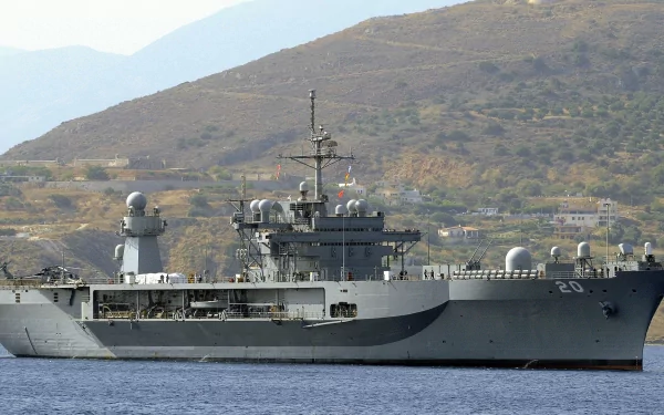 military USS Mount Whitney (LCC-20) HD Desktop Wallpaper | Background Image