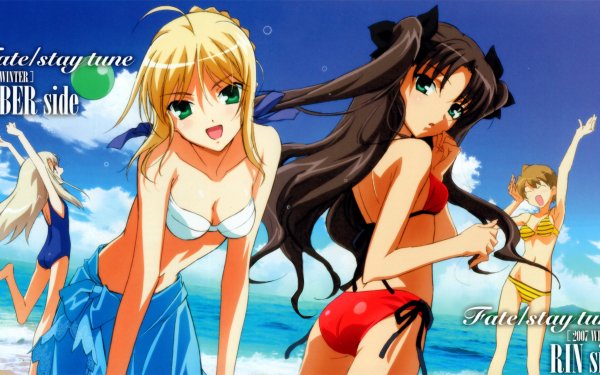 Anime Fate/stay Night Fate Series Illyasviel Von Einzbern Saber Rin Tohsaka Taiga Fujimura HD Wallpaper | Background Image