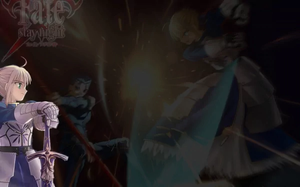 Lancer (Fate/Stay Night) Saber (Fate Series) Anime Fate/Stay Night HD Desktop Wallpaper | Background Image