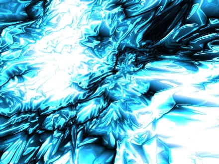 Abstract, blue HD desktop wallpaper and background featuring a dynamic, swirling pattern of bright and dark blue tones.