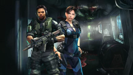 Jill Valentine Chris Redfield video game Resident Evil: Revelations HD Desktop Wallpaper | Background Image