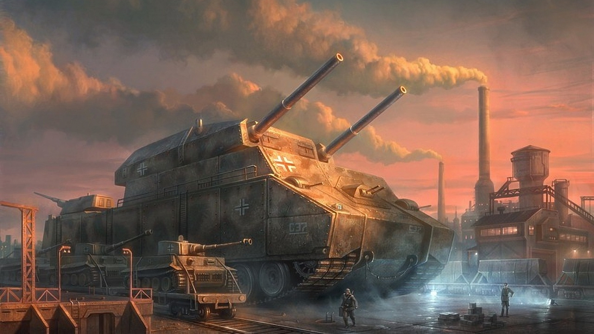 Epic WWII Military HD Wallpaper: The Might of Armored Warfare