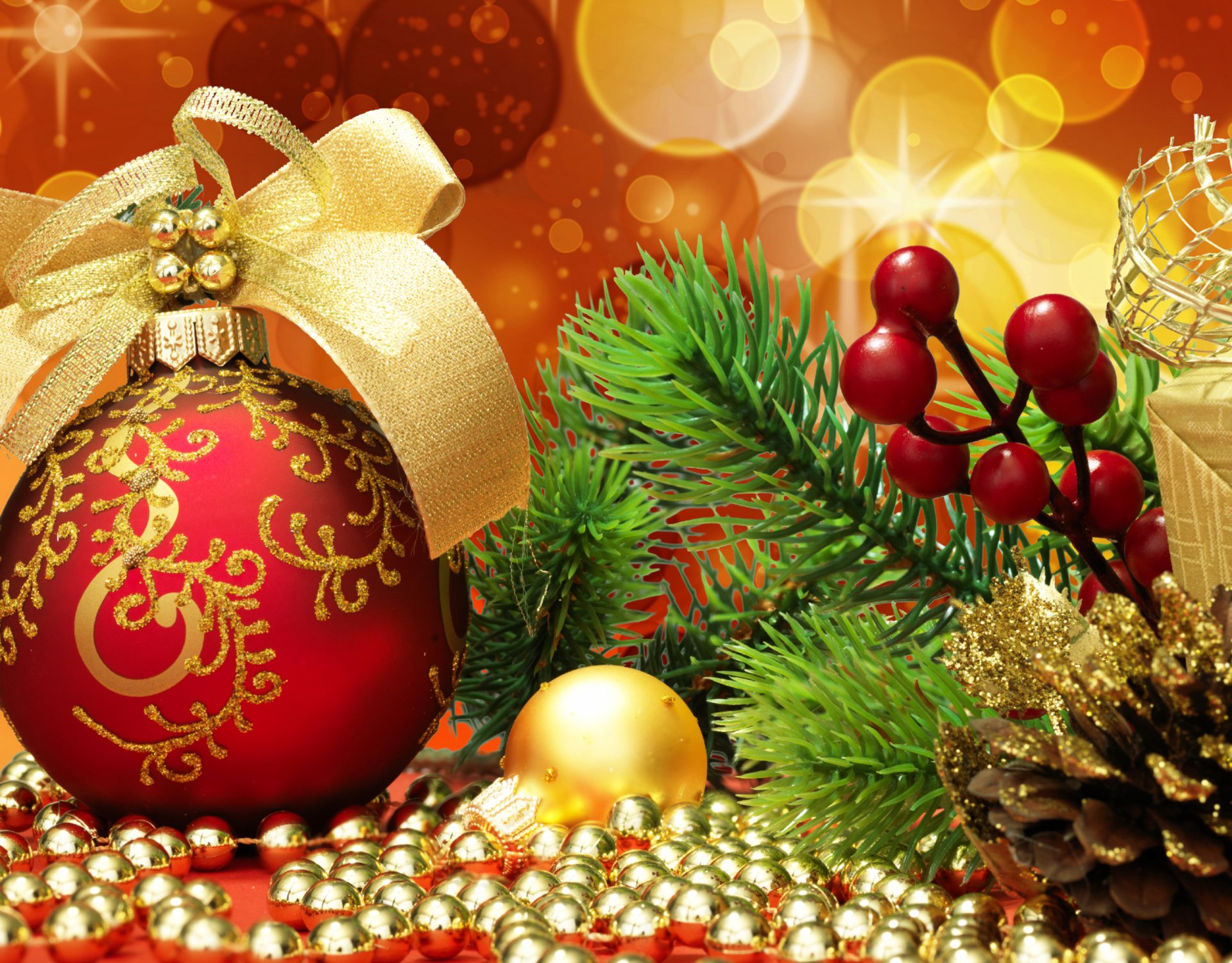 Download Christmas Ornaments Holiday Christmas HD Wallpaper
