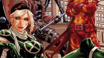 two-toned hair Gambit (Marvel Comics) Rachel Summers Rogue (Marvel Comics) Comic X-Men HD Desktop Wallpaper | Background Image