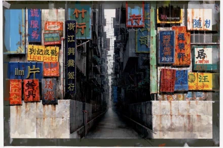street man made alley HD Desktop Wallpaper | Background Image
