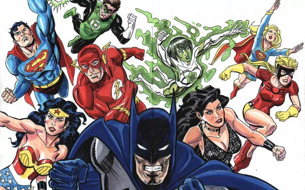 Barry Allen Hal Jordan Jesse Quick Jade (DC Comics) DC Comics Donna Troy Flash Green Lantern Batman Wonder Woman Supergirl Superman Comic Justice League HD Desktop Wallpaper | Background Image