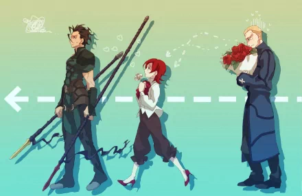 Lancer (Fate/Zero) Sola-Ui Nuada-Re Sophia-Ri Kayneth El-Melloi Archibald Anime Fate/Zero HD Desktop Wallpaper | Background Image