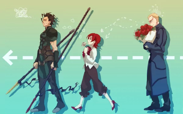 Lancer (Fate/Zero) Sola-Ui Nuada-Re Sophia-Ri Kayneth El-Melloi Archibald Anime Fate/Zero HD Desktop Wallpaper | Background Image