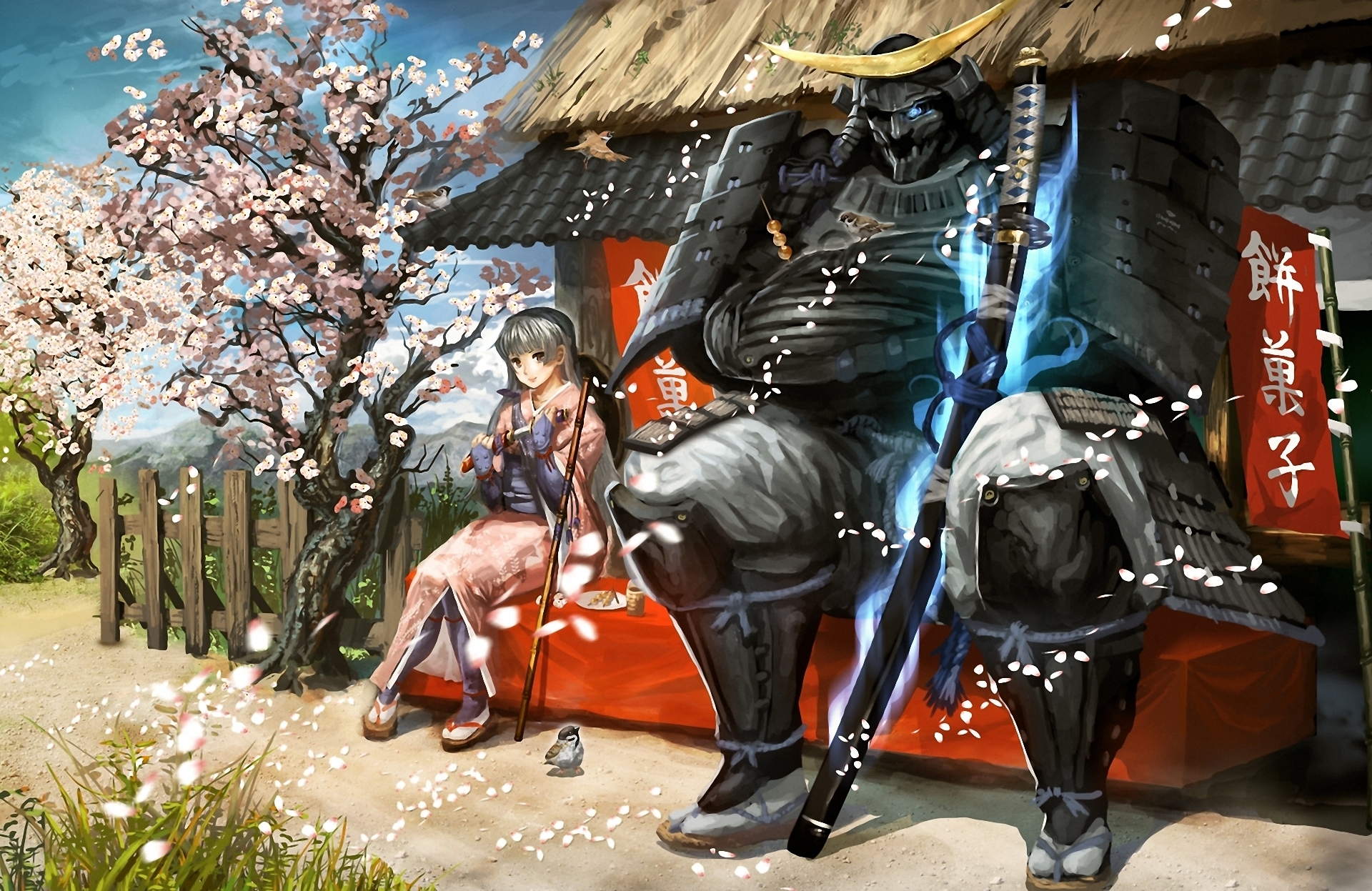 Anime Samurai Fondo de pantalla HD | Fondo de Escritorio