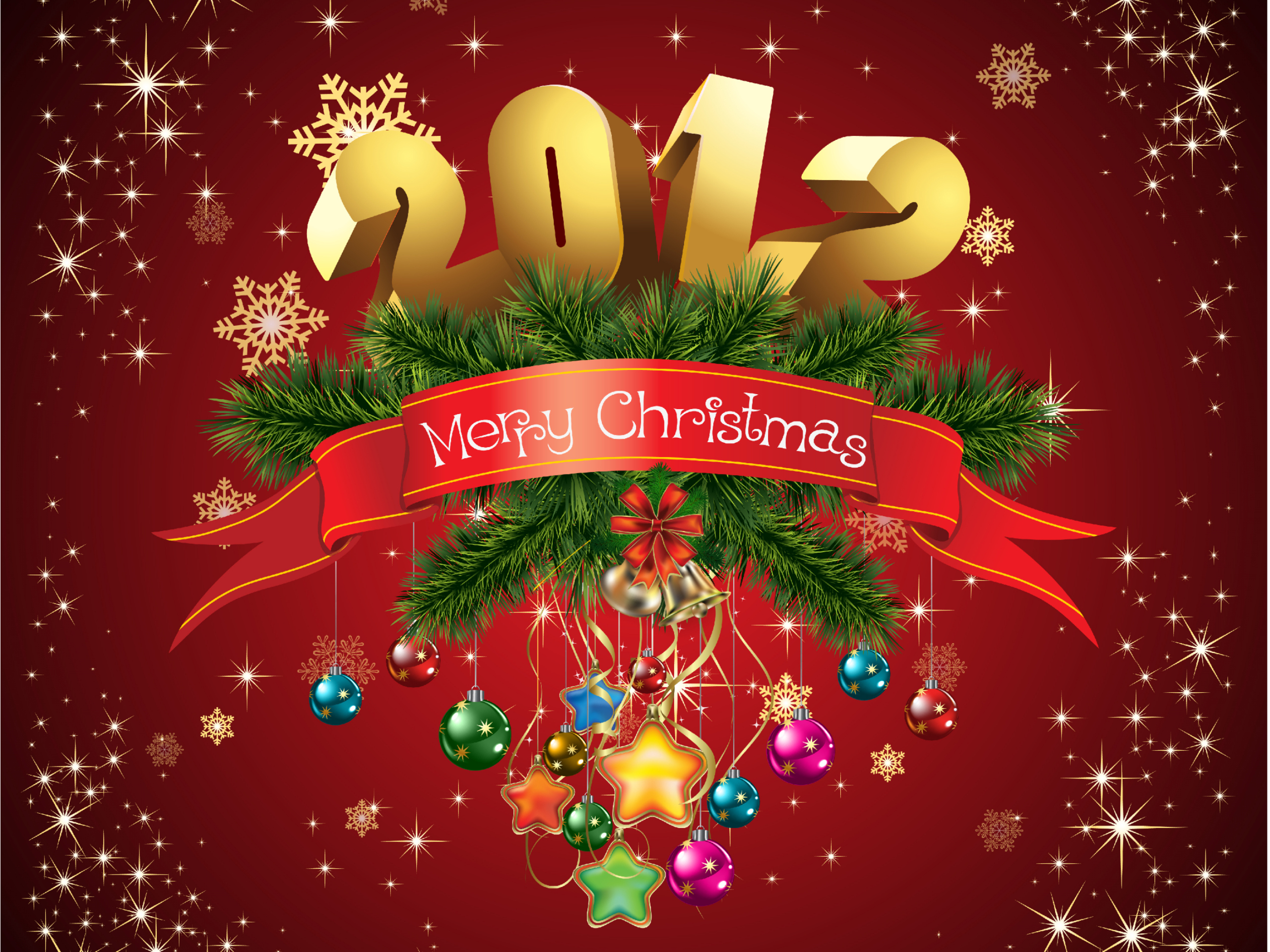 Holiday New Year 2012 HD Wallpaper | Background Image