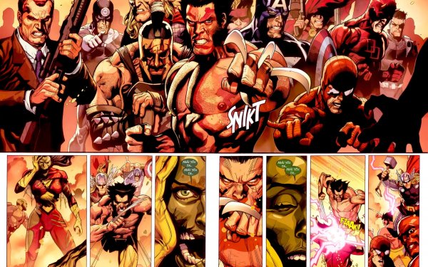 Comics Marvel Comics Wolverine Bullseye Captain America Thor Spider-Man Nick Fury Skrull Norman Osborn HD Wallpaper | Background Image