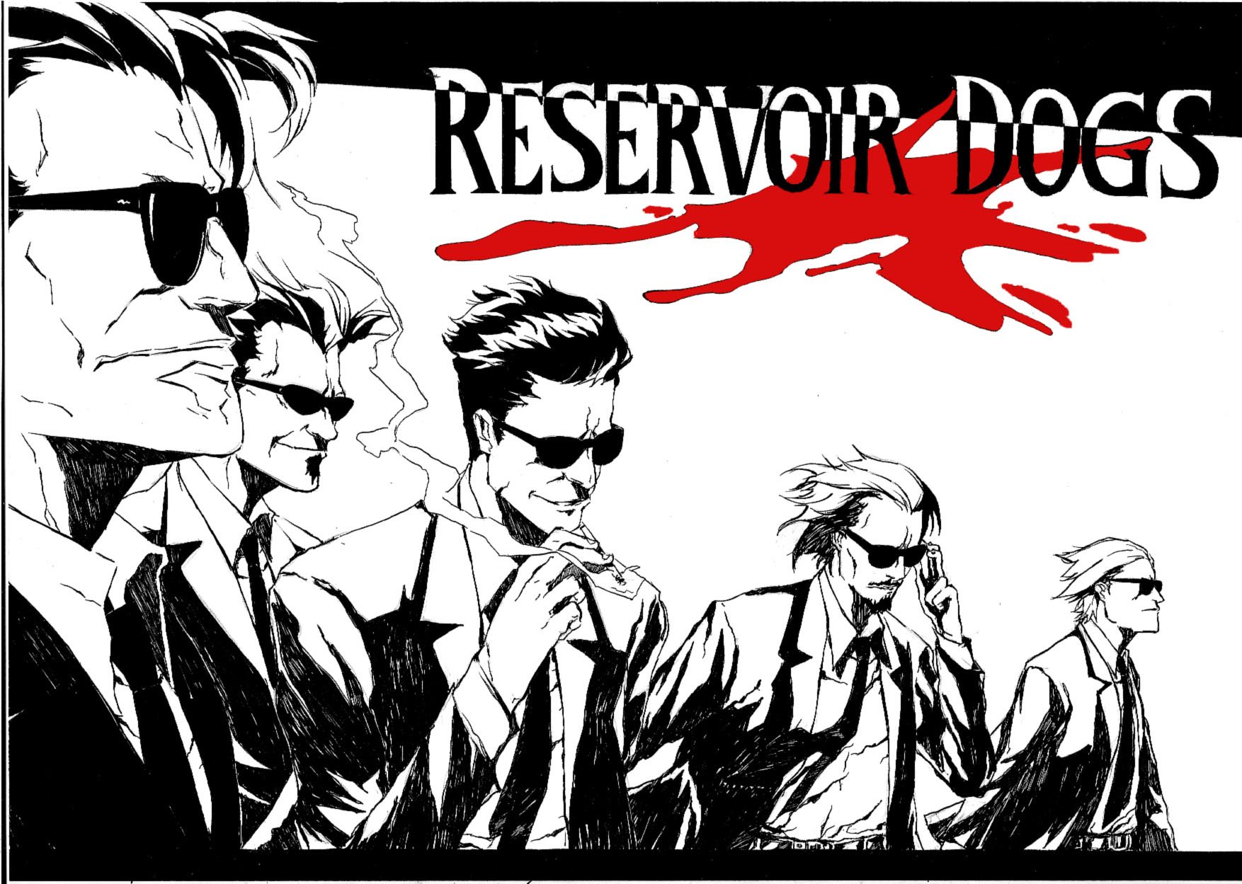 Wallpaper Art Art Reservoir dogs Reservoir Dogs by Gleb Melnikov Gleb  Melnikov images for desktop section арт  download