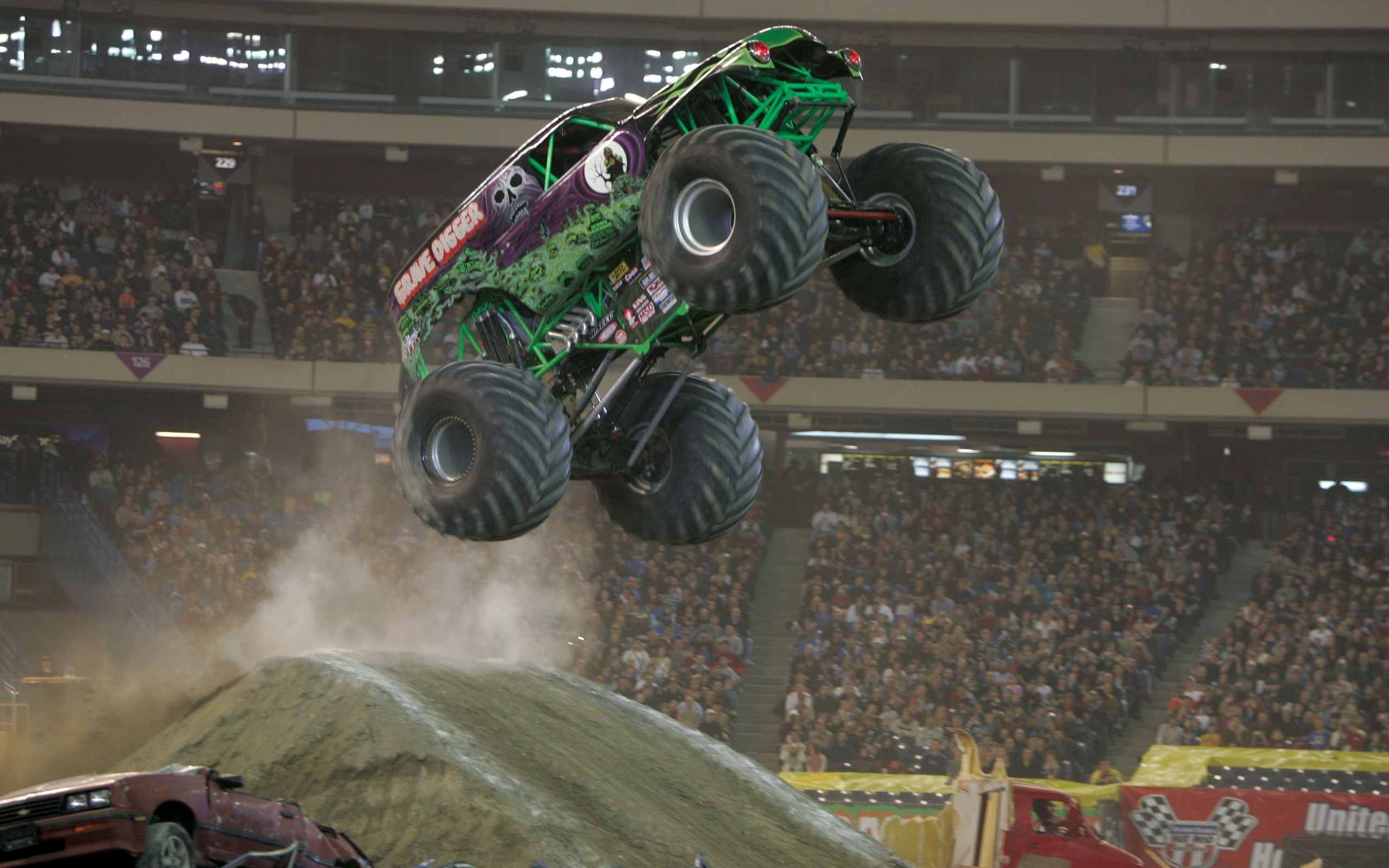 Grave Digger Getting Some Big Air