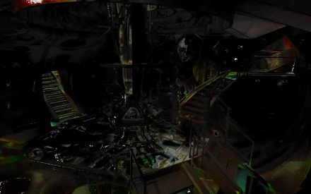 HD desktop wallpaper featuring the interior of the TARDIS from the TV show Doctor Who (2005), showcasing the iconic control console and intricate details.