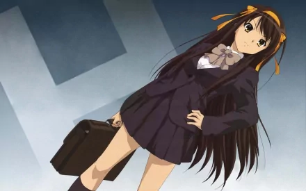 Haruhi Suzumiya Anime The Melancholy of Haruhi Suzumiya HD Desktop Wallpaper | Background Image