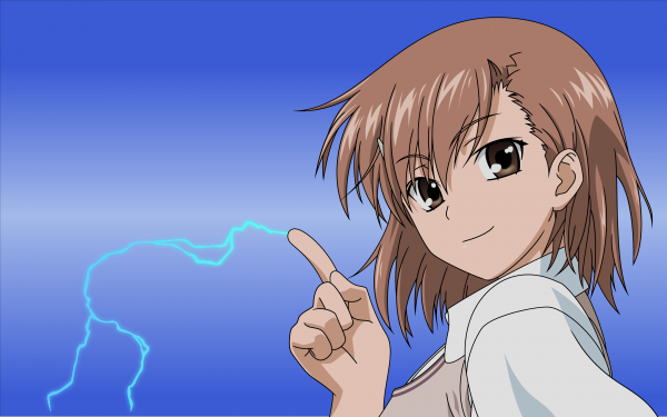 Anime A Certain Magical Index Mikoto Misaka Brown Hair Brown Eyes Short Hair School Uniform HD Wallpaper | Background Image