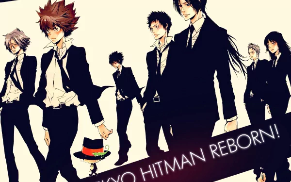 Kyoya Hibari Lambo (Katekyō Hitman Reborn!) Chrome Dokuro Ryohei Sasagawa Mukuro Rokudo Takeshi Yamamoto Tsunayoshi Sawada Hayato Gokudera Anime Katekyō Hitman Reborn! HD Desktop Wallpaper | Background Image