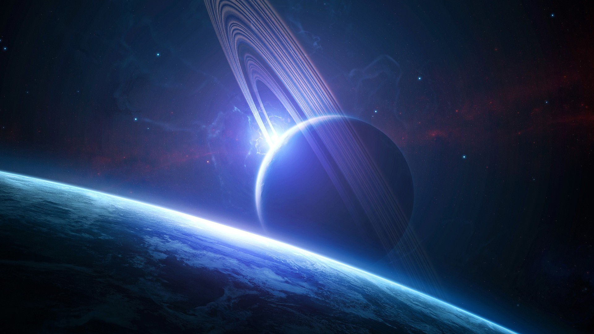 Sci Fi Planetary Ring HD Wallpaper | Background Image