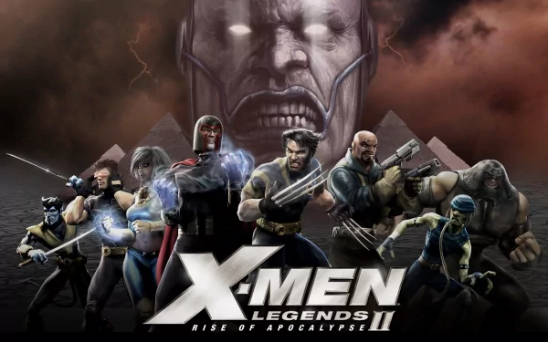 Bishop (Marvel Comics) Juggernaut (Marvel Comics) Toad (Marvel comics) Storm (Marvel Comics) Apocalypse (Marvel Comics) Magneto (Marvel Comics) Nightcrawler (Marvel Comics) Cyclops (Marvel Comics) Wolverine video game X-Men Legends II: Rise of Apocalypse HD Desktop Wallpaper | Background Image