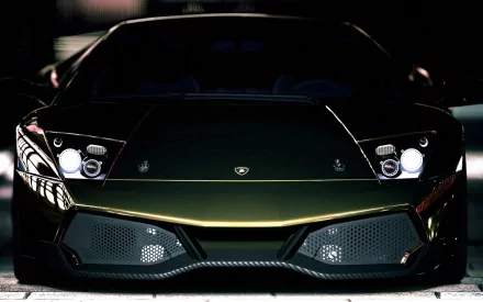 A striking Lamborghini Murcielago showcases its sleek design and dynamic lines, making this HD wallpaper a stunning backdrop for any desktop.