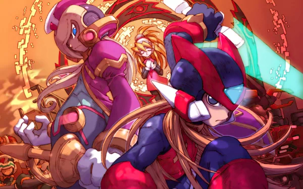 Zero (Mega Man) Elpizo (Mega Man) Ciel (Mega Man) video game Mega Man Zero 2 HD Desktop Wallpaper | Background Image
