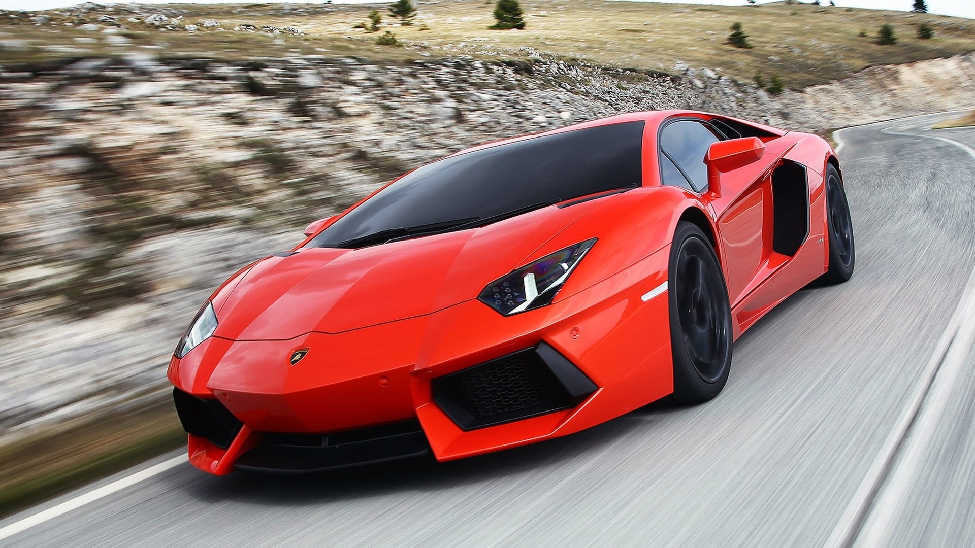 Lamborghini Aventador lp700 красный