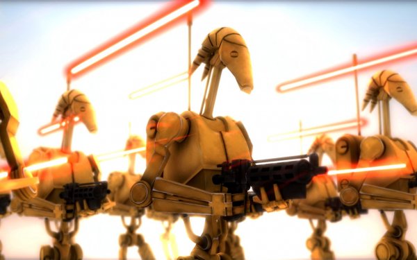 Sci Fi Star Wars Battle Droid HD Wallpaper | Background Image
