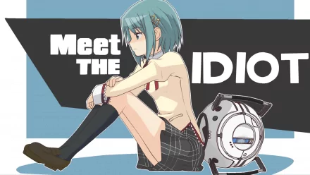 Team Fortress 2 Wheatley (Portal) Sayaka Miki Anime crossover HD Desktop Wallpaper | Background Image