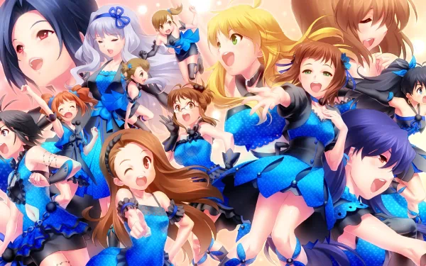 Takane Shijou Yayoi Takatsuki Azusa Miura Iori Minase Chihaya Kisaragi Makoto Kikuchi Miki Hoshii Yukiho Hagiwara Hibiki Ganaha Mami Futami Ami Futami Haruka Amami Ritsuko Akizuki Anime The iDOLM@STER HD Desktop Wallpaper | Background Image