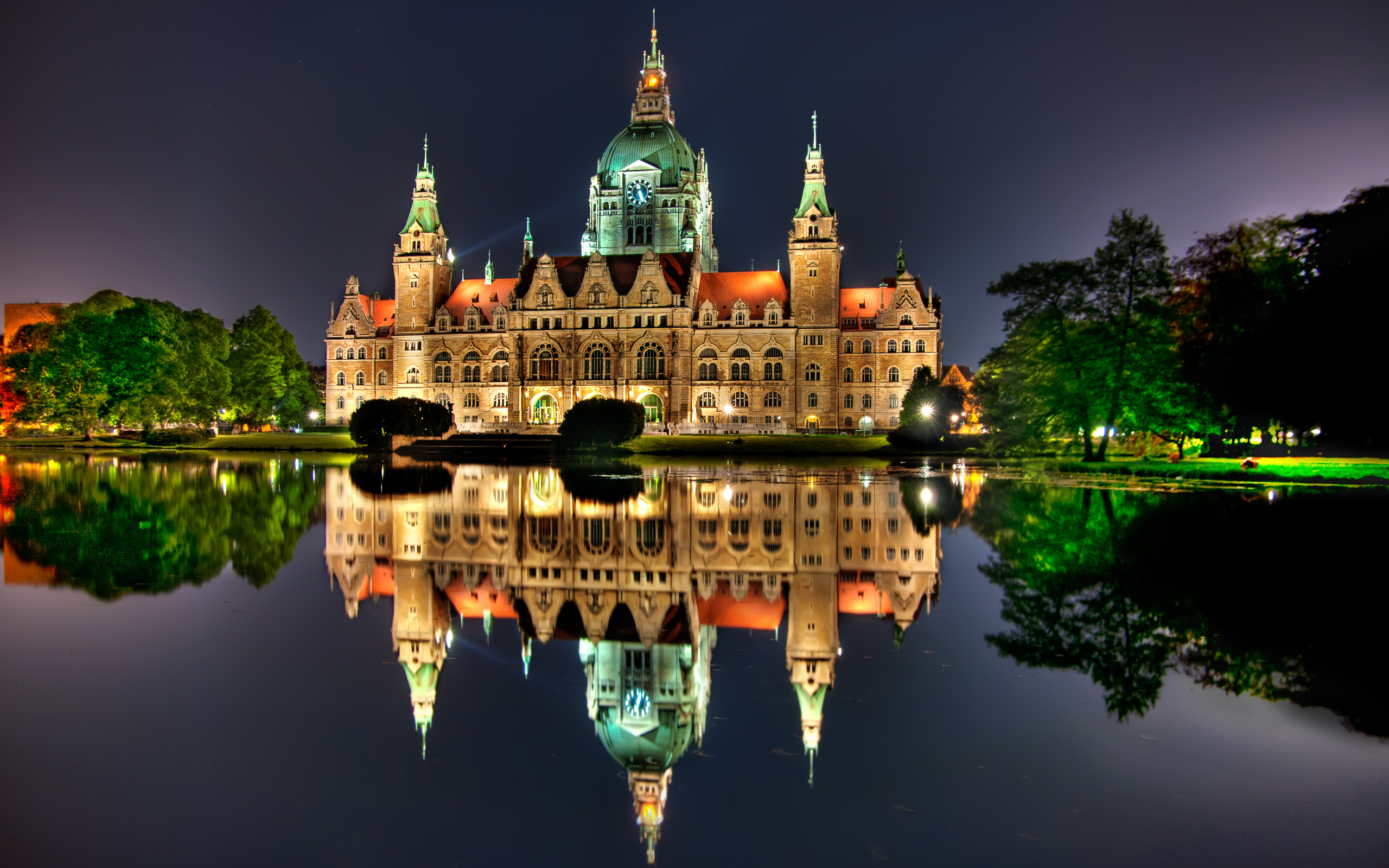 Man Made New City Hall (Hanover) HD Wallpaper | Background Image