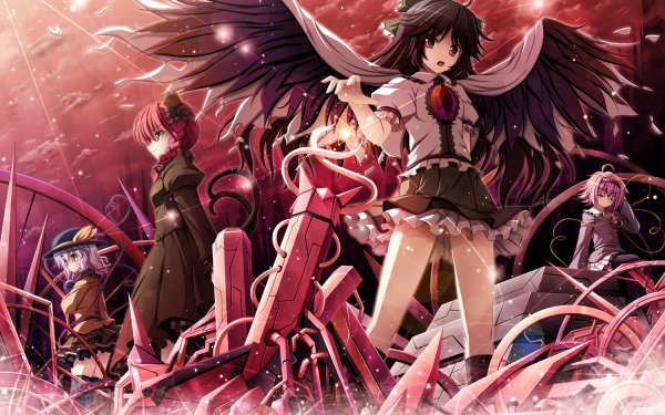 Anime Touhou Utsuho Reiuji Rin Kaenbyou Satori Komeiji Koishi Komeiji HD Wallpaper | Background Image