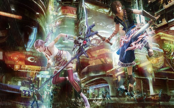 Video Game Final Fantasy XIII-2 Final Fantasy Noel Kreiss Serah Farron HD Wallpaper | Background Image