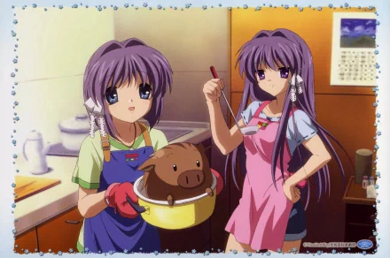 Botan (Clannad) Kyou Fujibayashi Ryou Fujibayashi Anime Clannad HD Desktop Wallpaper | Background Image