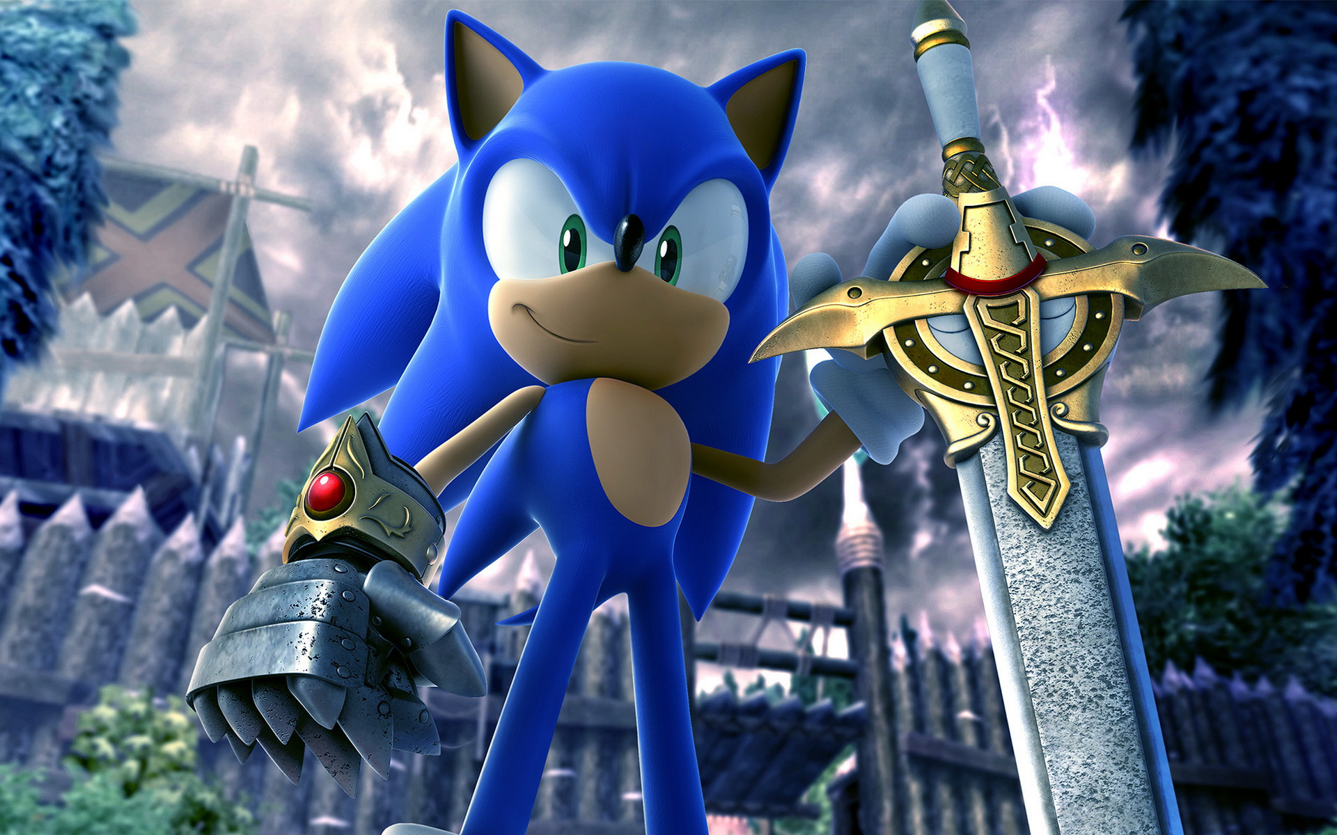 Sonic and the Black Knight key art