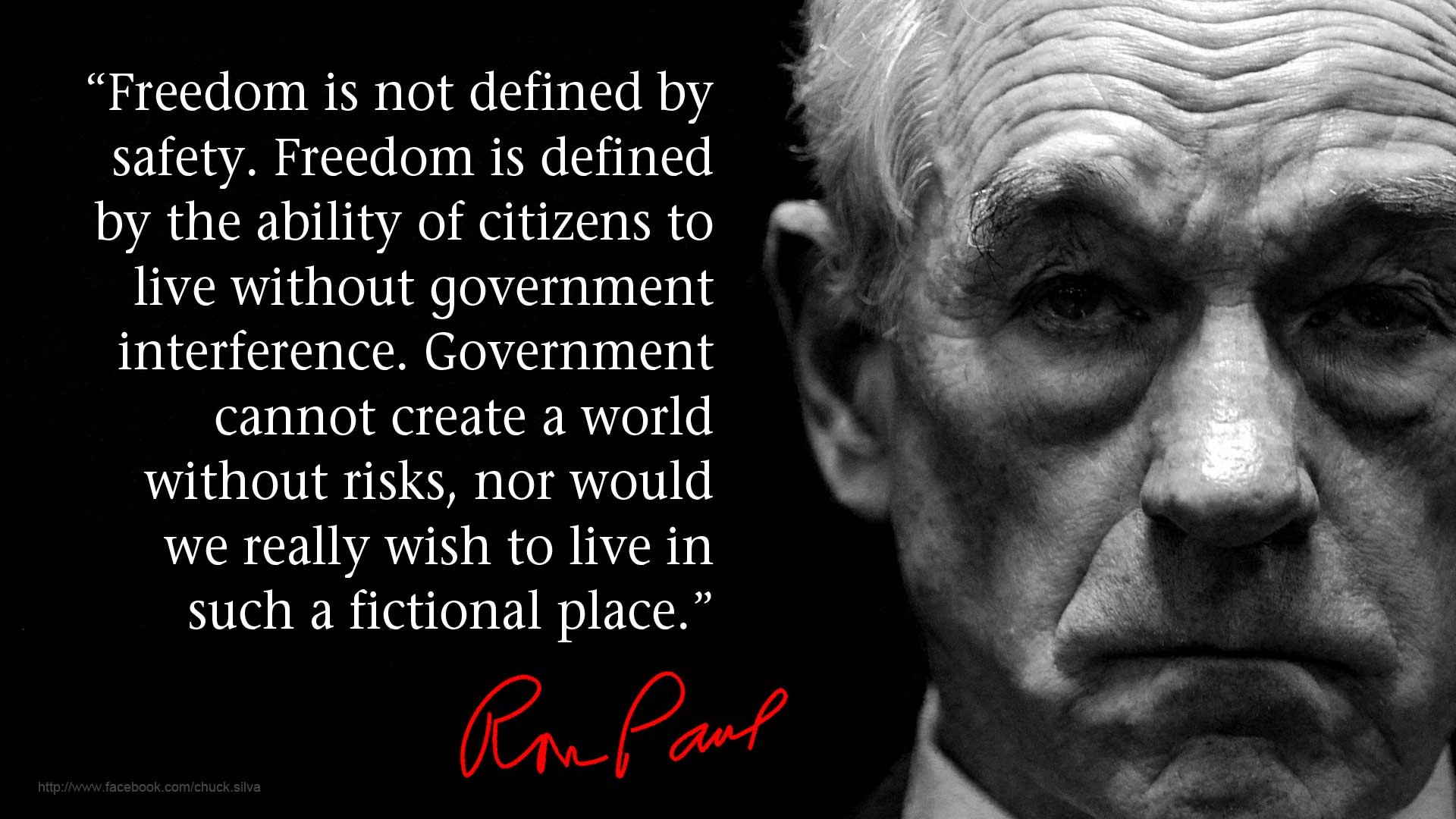 Ron Paul: Freedom vs Safety by MaxDragonard