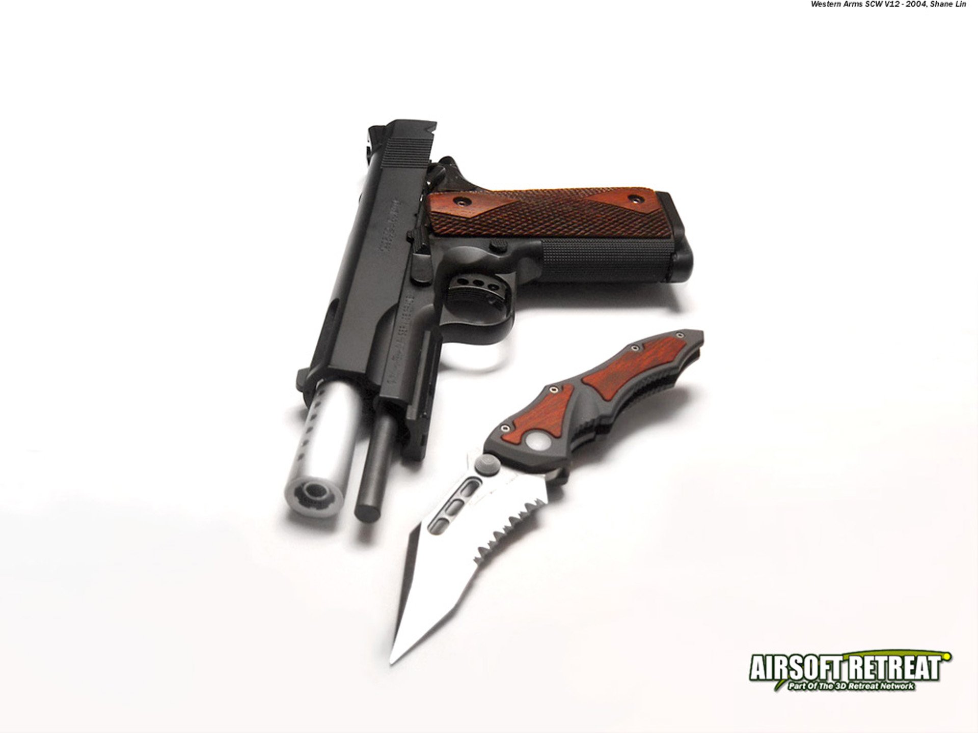 Download Man Made Airsoft Pistol HD Wallpaper