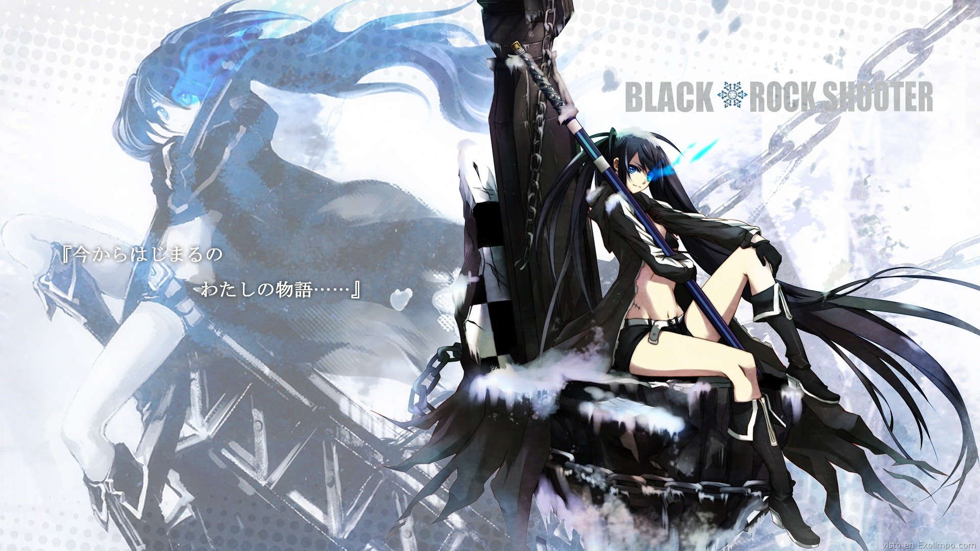 Download Anime Black Rock Shooter HD Wallpaper