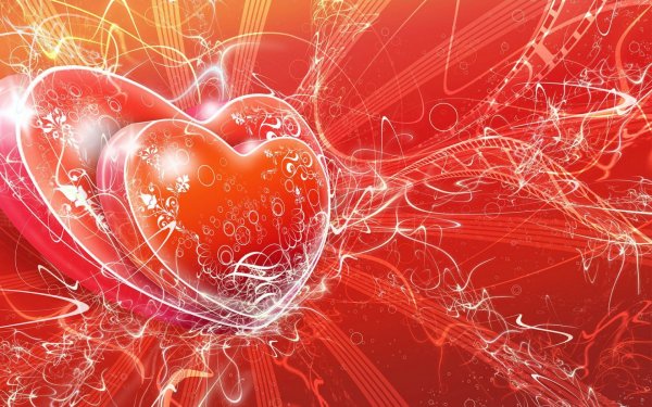 Artistic Love Heart Vector HD Wallpaper | Background Image