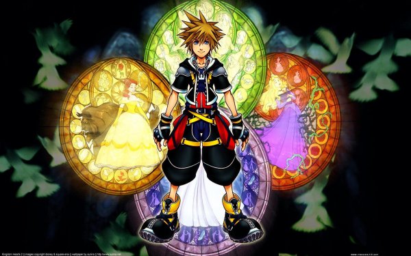 Video Game Kingdom Hearts Sora Belle Aurora Beast HD Wallpaper | Background Image