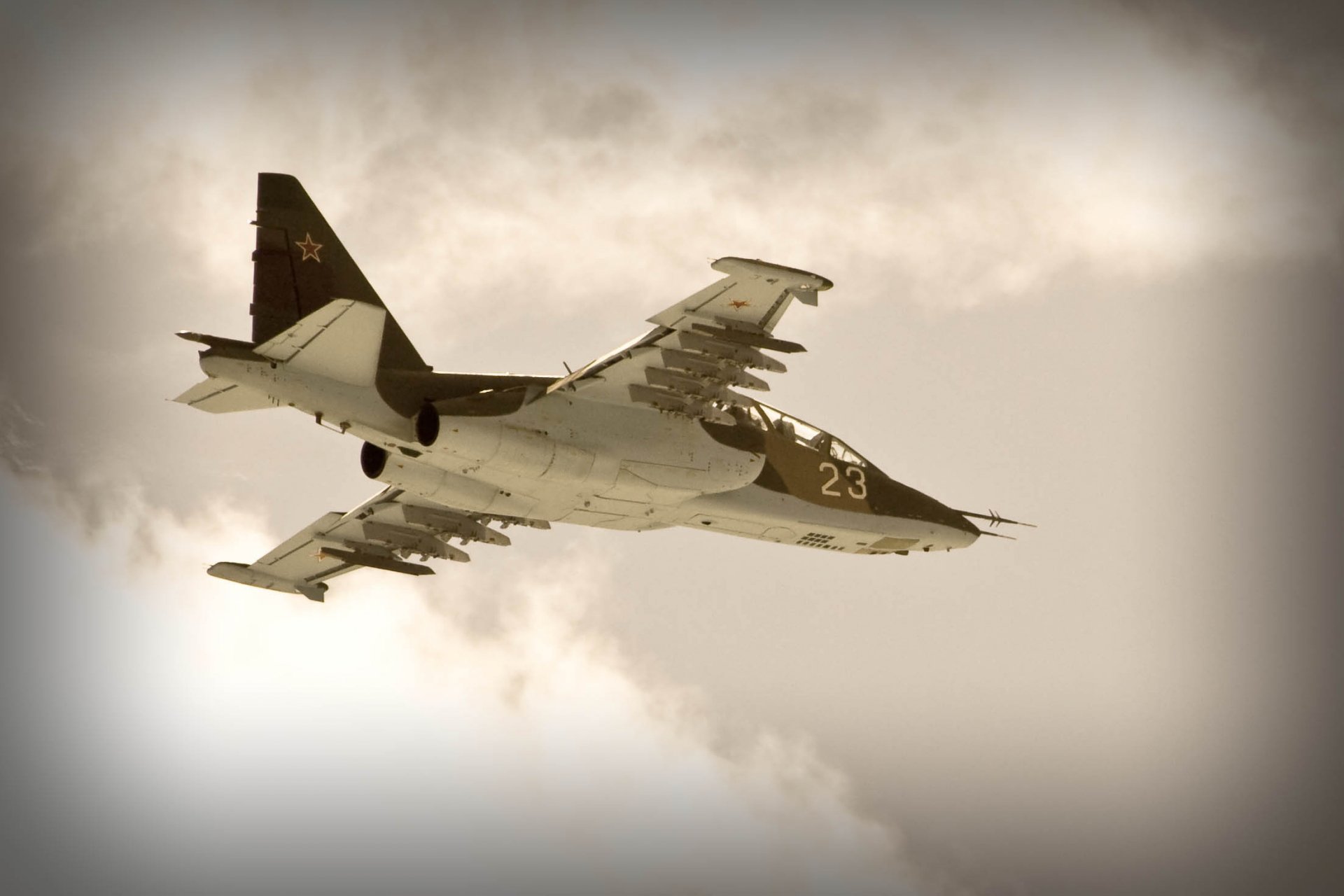 Download Military Jet Fighter Sukhoi Su-25 HD Wallpaper