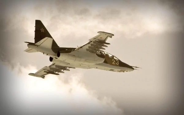 military jet fighter sukhoi su-25 HD Desktop Wallpaper | Background Image
