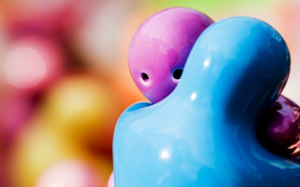 blue pink hug artistic love HD Desktop Wallpaper | Background Image